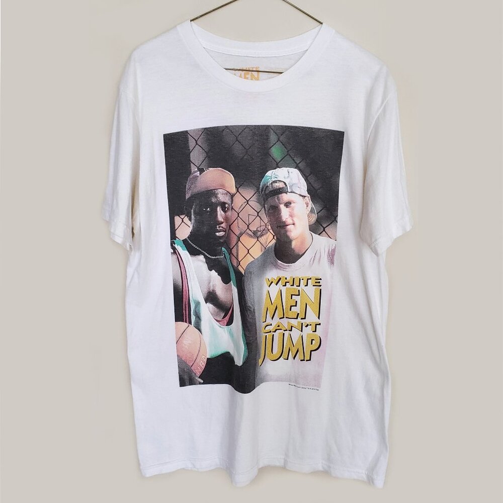 2014 White Men Can't Jump Shirt Large White Short Sleeve Retro 90s Fox Movies